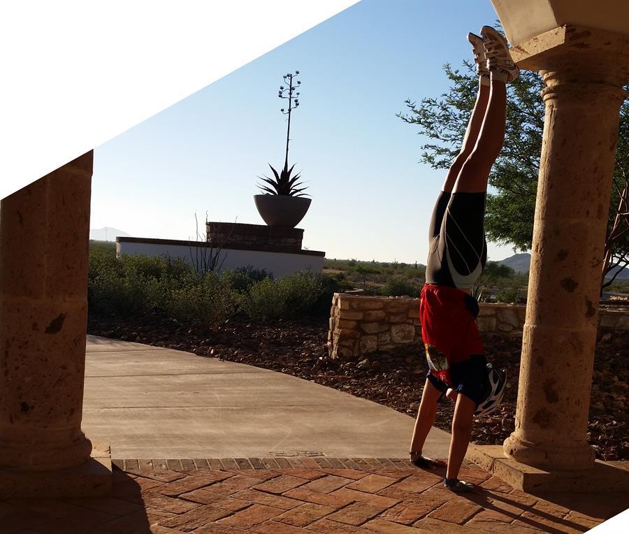 Cycling Handstand